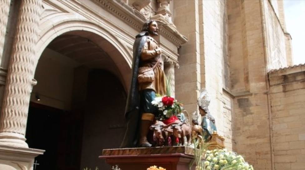 San Isidro, patrón de los agricultores, bendecirá los campos desde la iglesia de Santiago el Real de Logroño
