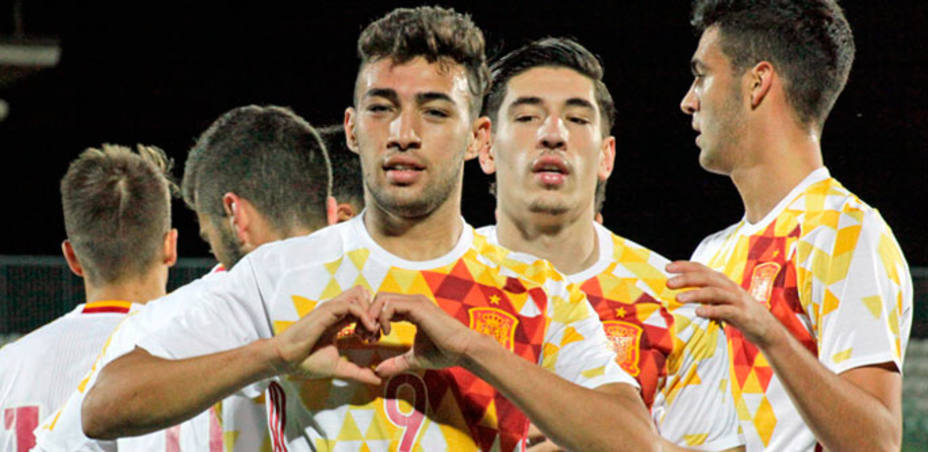 Munir celebra el primer gol ante San Marino (FOTO: SeFutbol)