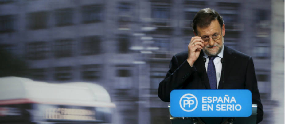 Mariano Rajoy tras la reunión del Comité Ejecutivo de este lunes. REUTERS/Susana Vera