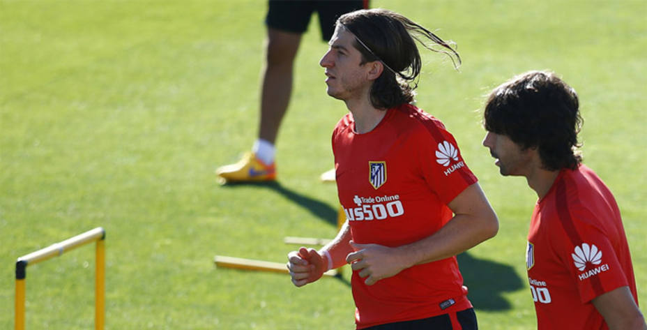 Filipe, en su regreso a los entrenamiento. (Foto: clubatleticodemadrid.com)