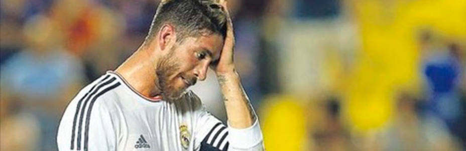 Sergio Ramos no podrá jugar en Sevilla. REUTERS