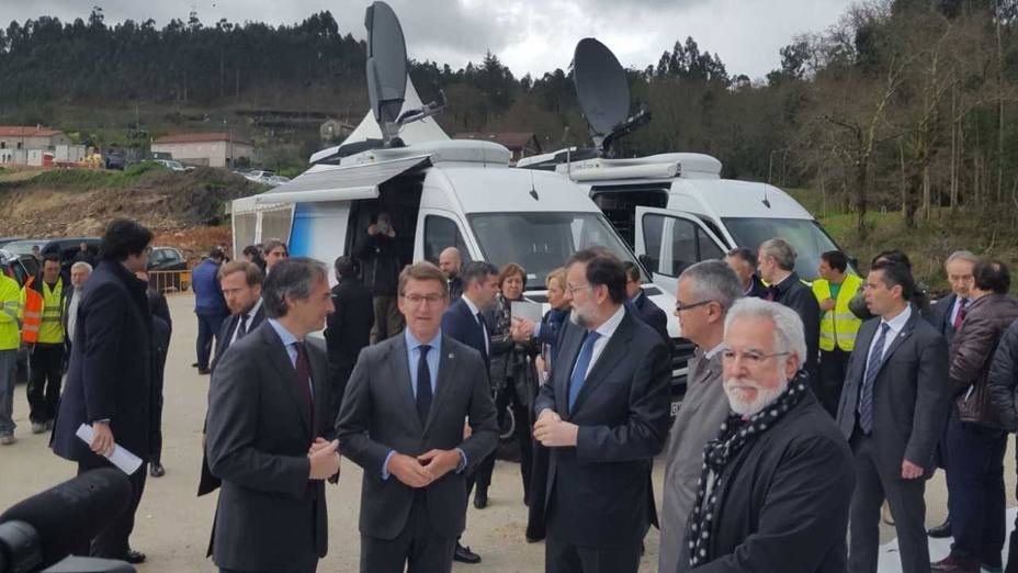 Rajoy visita las obras de la circunvalación de Pontevedra