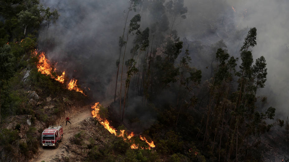 Imagen del incendio de El Algarve