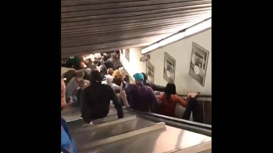 Se hunde una escalera mecánica en el metro de Roma y provoca decenas de heridos