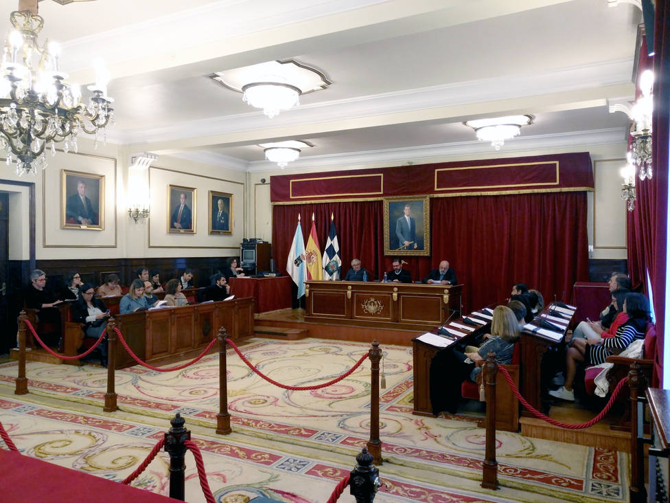 Sesión plenaria del Ayuntamiento de Ferrol celebrada este martes