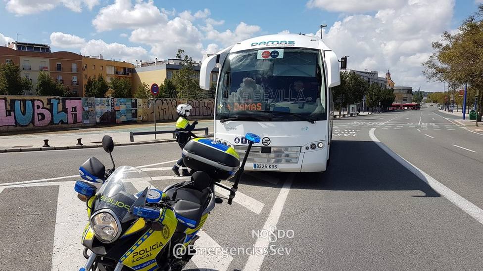 Control de autobuses en Sevilla