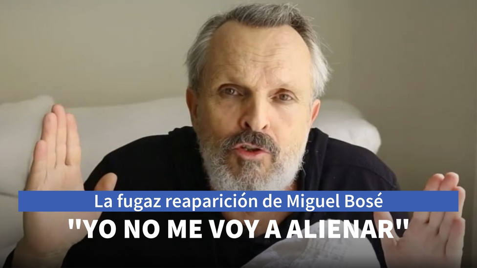 La fugaz reaparición de Miguel Bosé que ha sido borrada de inmediato