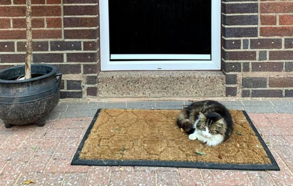 Fotografía de Frankie en la puerta de la casa de los Fitzsimmons / Manchester Evening News