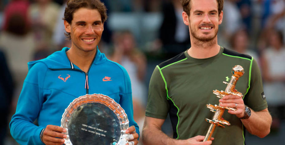 Murray y Nadal disputaron la final del torneo que acabó ganado el escocés. Foto: Madrid Open.