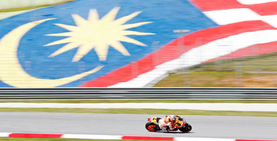 Dani Pedrosa fue el más rápido en el circuito de Sepang este viernes. Reuters.
