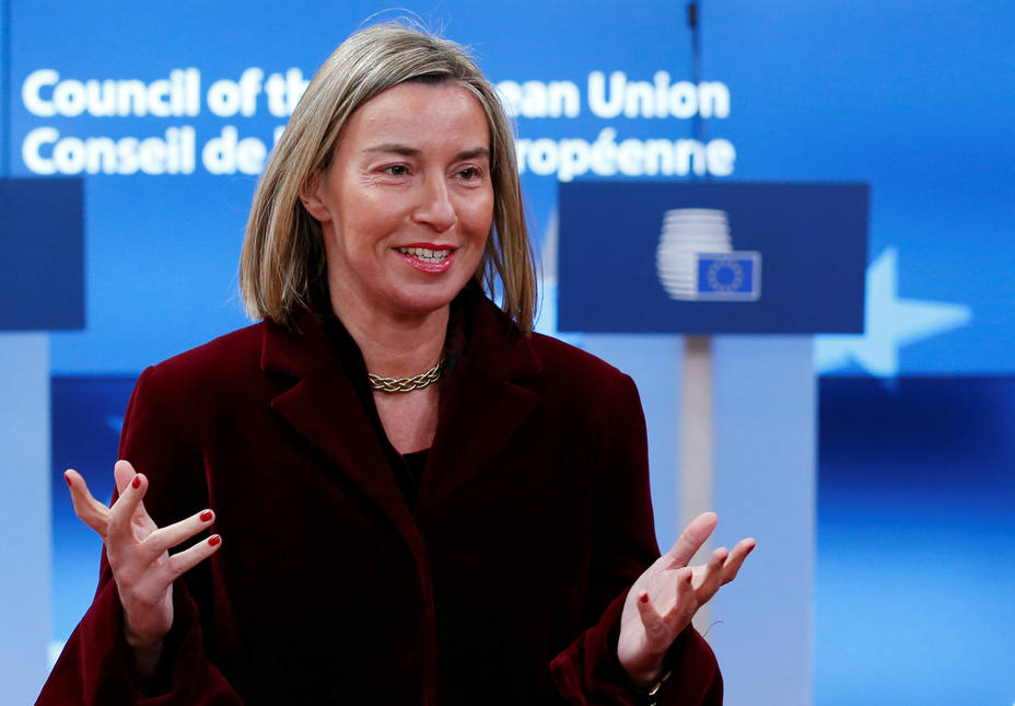 La alta representante europea para la Política Exterior, Federica Mogherini. REUTERS