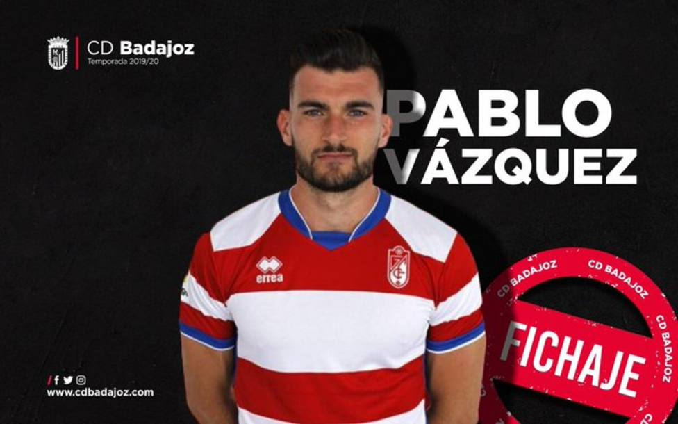 Pablo Vázquez nuevo jugador del CD Badajoz