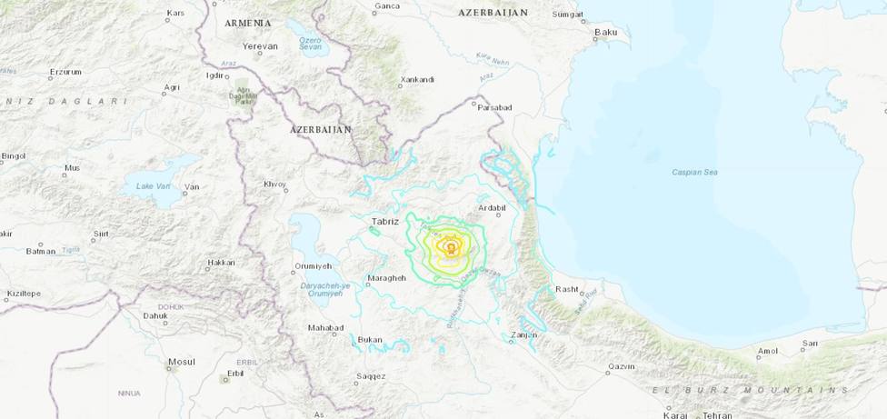 Irán.- Al menos cinco muertos y más de 120 heridos a causa de un terremoto en el noroeste de Irán