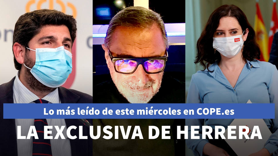 La exclusiva de Carlos Herrera sobre la moción de censura en Murcia, entre lo más leído de este miércoles