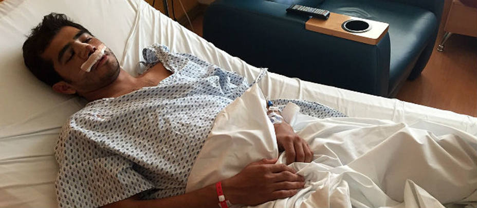 Joselito Adame, convaleciente tras la operación a la que ha sido sometido este martes. CASA DE TOREROS