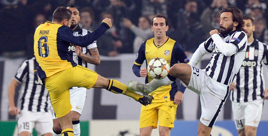 Koke, en una acción contra la Juventus (Reuters)