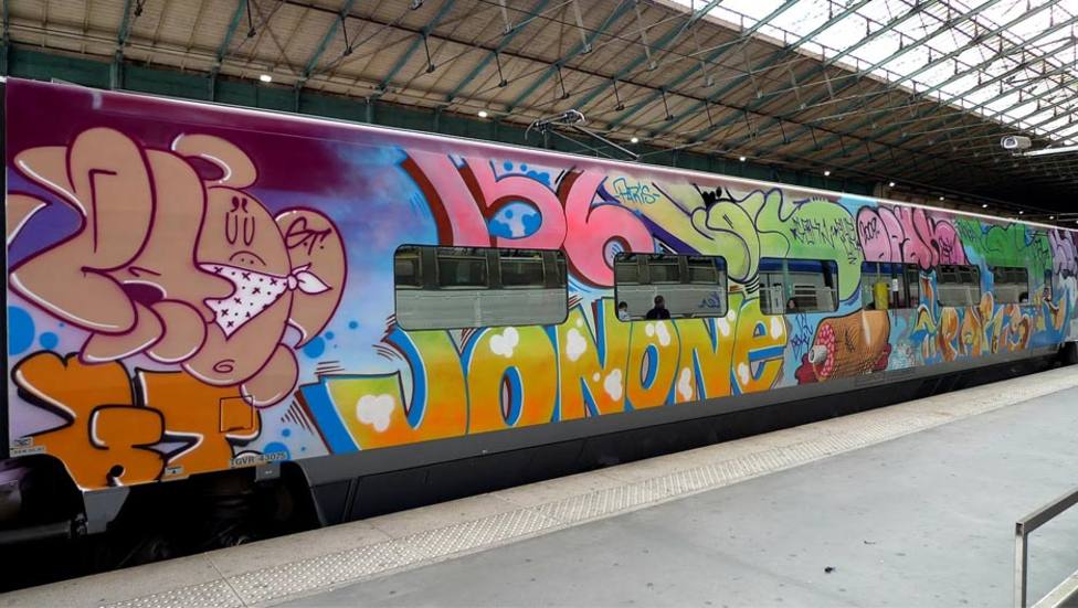 los grafiteros actuaban en trenes e instalaciones ferroviarias