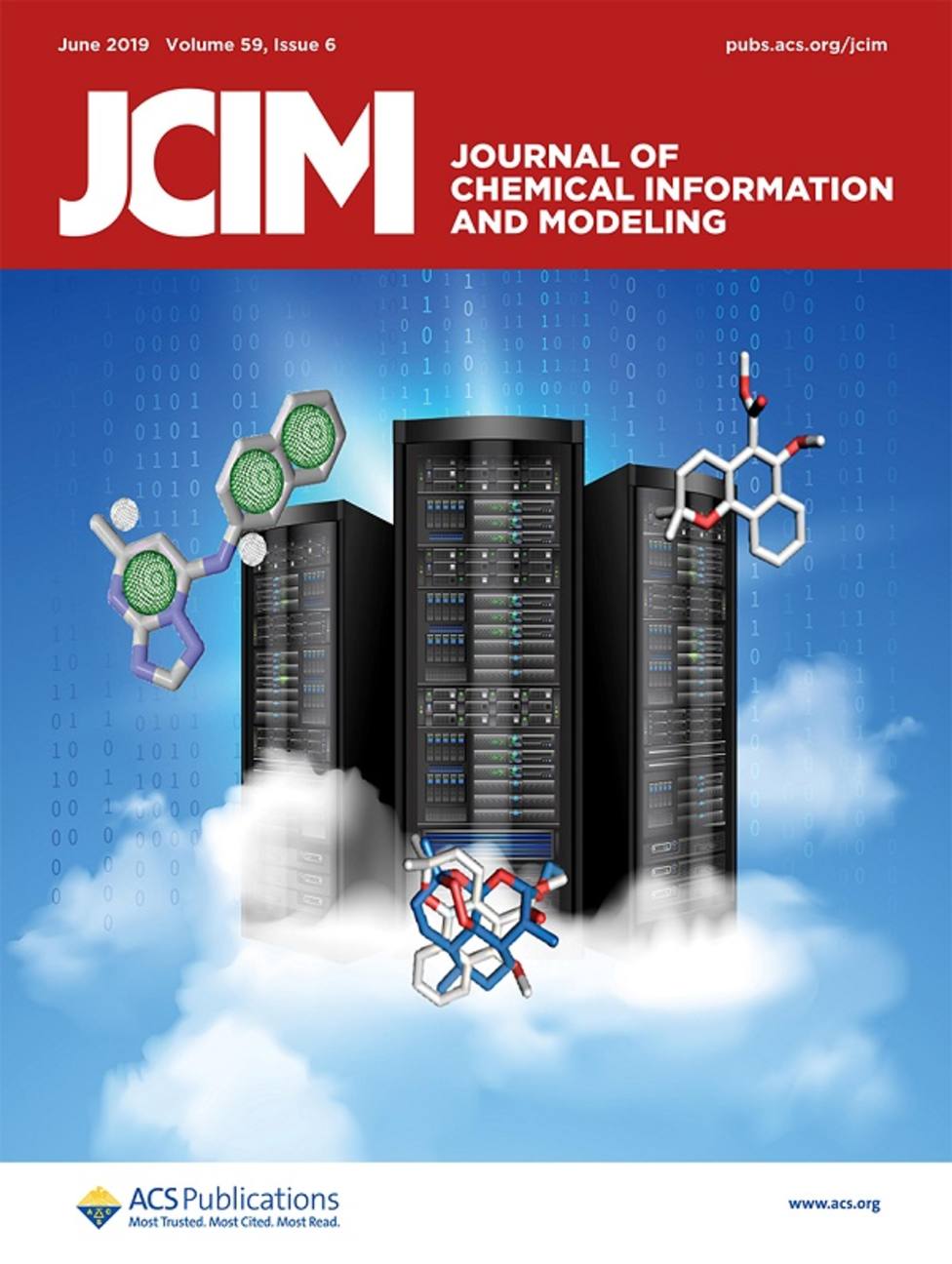 Una investigación de la UCAM, portada del Journal of Chemical Information and Modeling