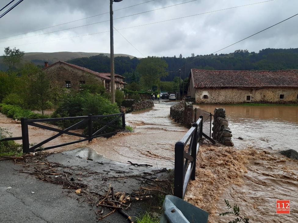 las lluvias fueron intensas en Cantabria