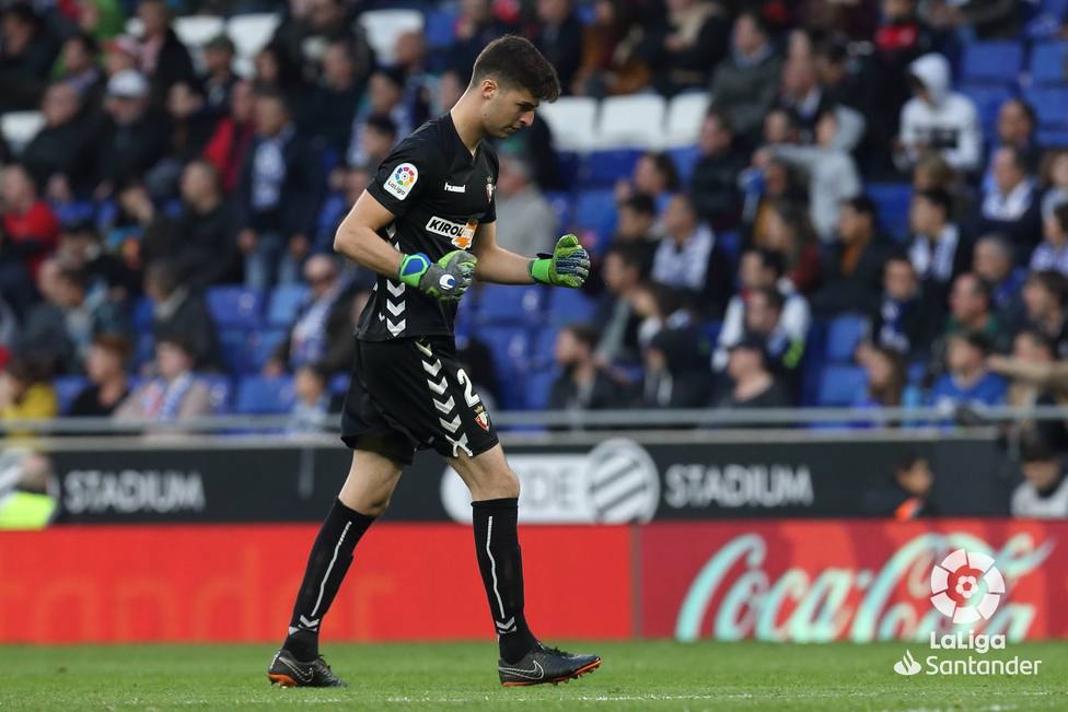 Juan Pérez, guardameta de Osasuna muy contento por debutar en su semana redonda