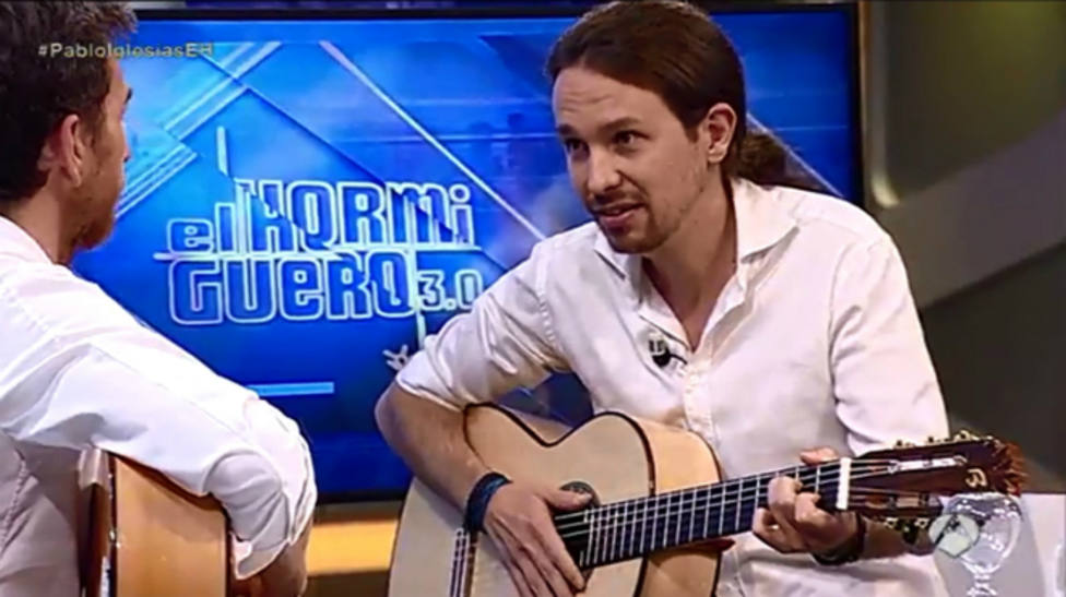 El vídeo de Pablo Iglesias en El Hormiguero interpretando el himno del PP que triunfa en las redes