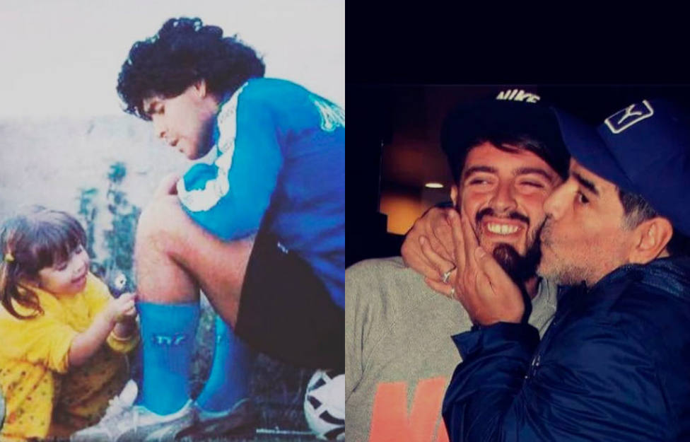 Los hijos de Maradona se despiden de su padre