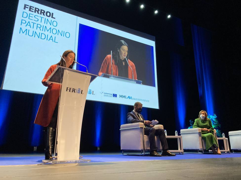 Eva Martínez, en la inauguración del congreso - FOTO: Concello de Ferrol