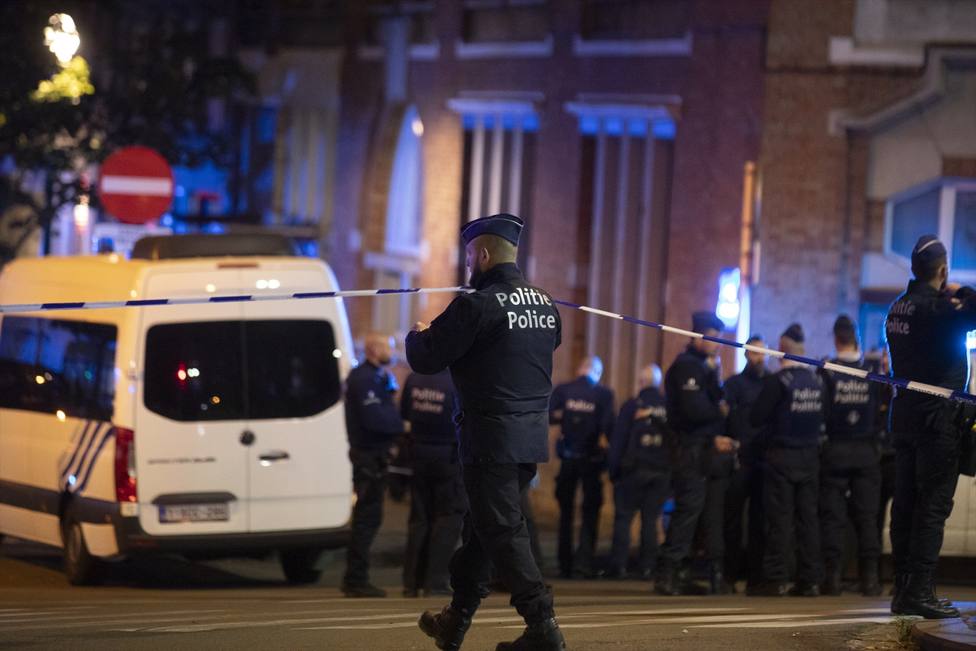 Imágenes del lugar del tiroteo en Bruselas
