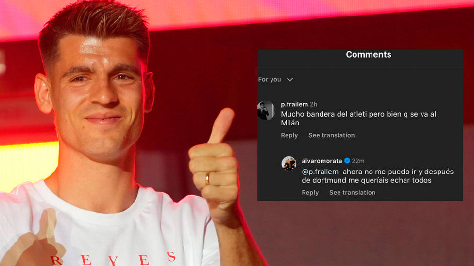 Alvaro Morata caught in social media criticism over Atletico Madrid exit – Tiempo de Juego