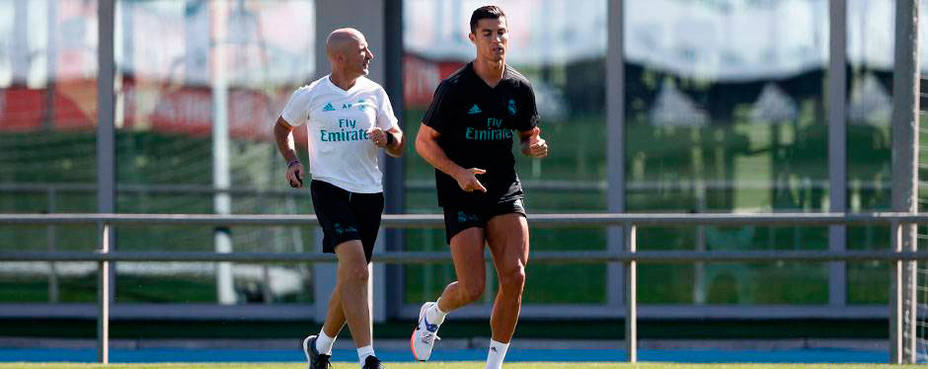 Cristiano Ronaldo ya se entrena en Valdebebas