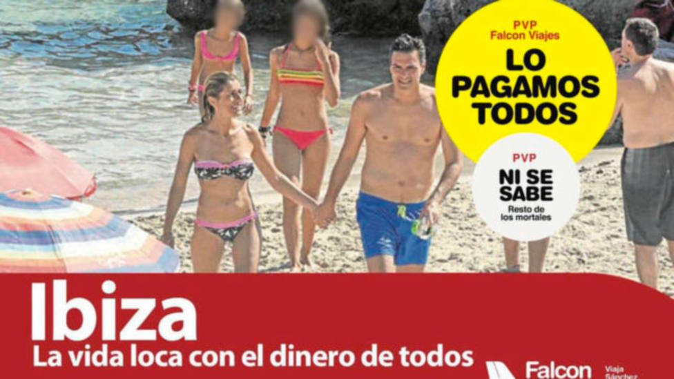 El PSOE denuncia la campaña Falcon Viajes por mostrar a las hijas de Sánchez