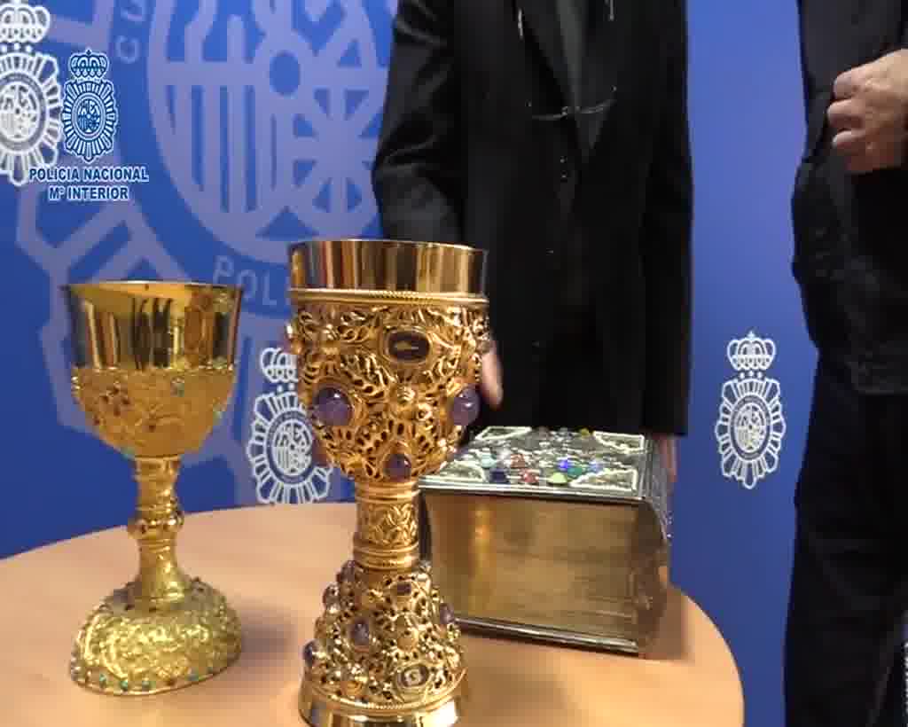 Recuperados tres piezas religiosas de gran valor artístico robadas hace 7 años en una iglesia en Madrid