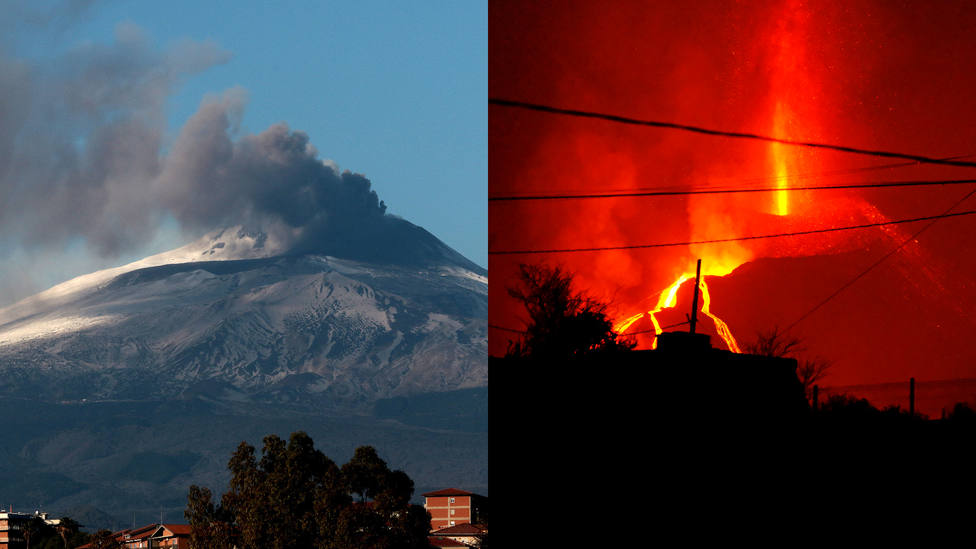 ¿Qué similitudes y diferencias hay entre el volcán Etna y el de Cumbre Vieja?