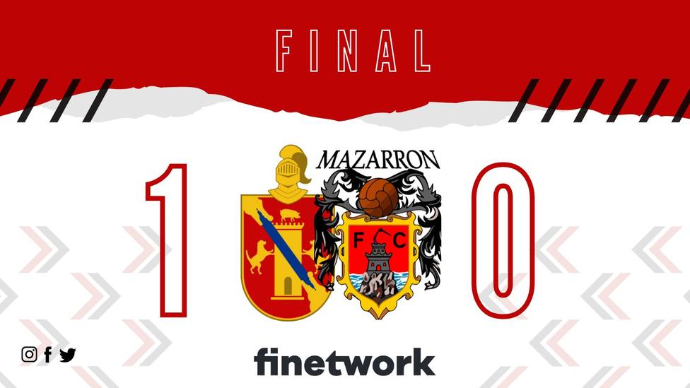 El Mazarrón FC pierde 0-1 y sigue sin salir de la zona baja