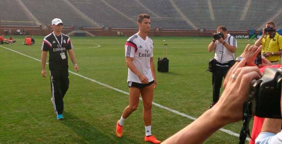 Cristiano Ronaldo, jugador del Real Madrid, confía en enfrentarse al Manchester United. Melchor Ruiz.