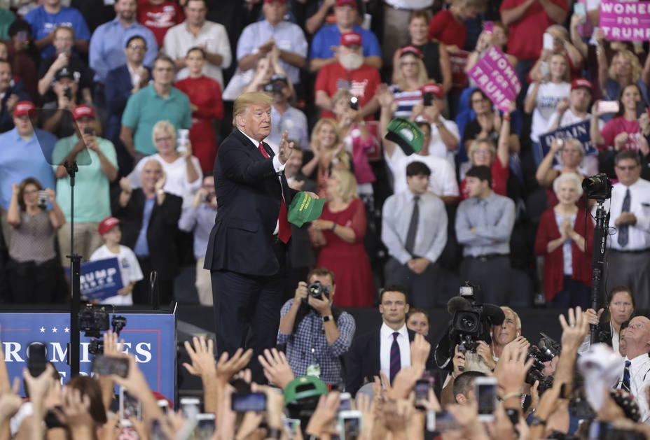 Trump rally en eventoMake America Great Again, en Indiana
