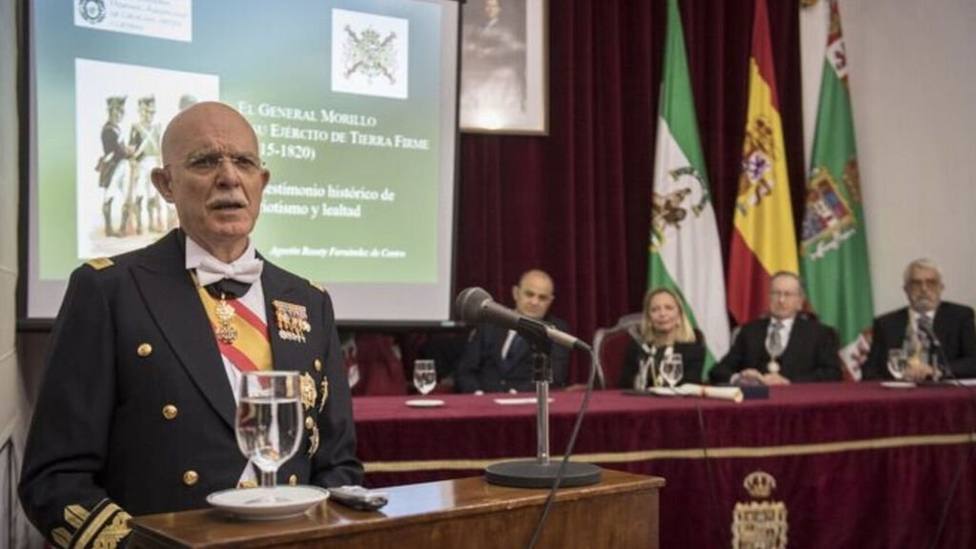 El general de Infantería de Marina Agustín Rosety Fernández de Castro, cabeza de lista por Vox en Cádiz