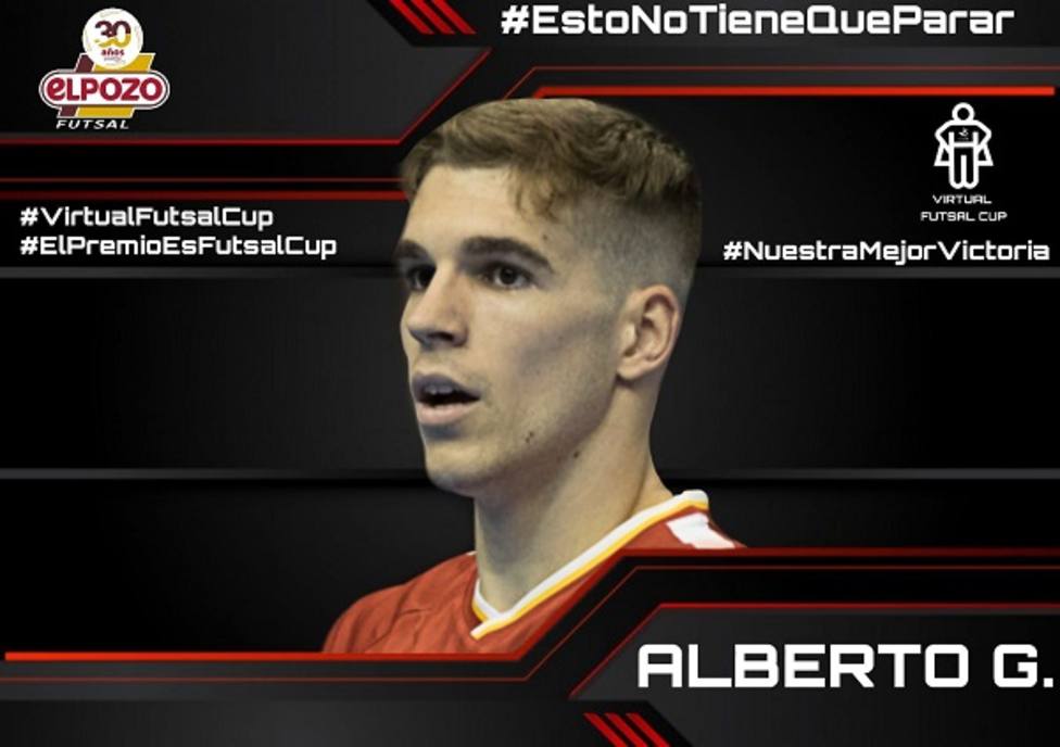 Alberto García representa a ElPozo Murcia Costa Cálida en la Virtual Futsal CUP