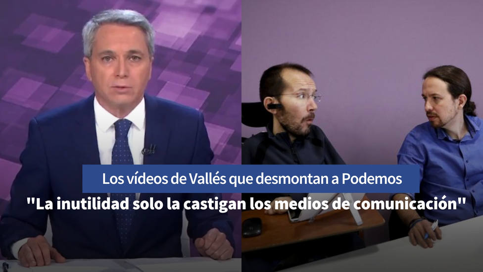 Los vídeos de 2015 que retratan los ataques a Vicente Vallés por parte de Iglesias y Echenique