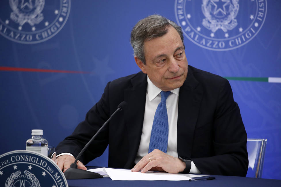 Draghi saldará la crisis de su Gobierno en el Parlamento italiano