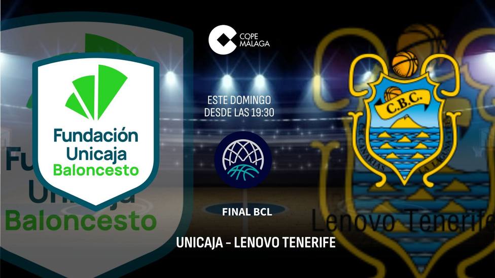 Dónde ver y escucha la final de la BCL: Unicaja-Lenovo Tenerife