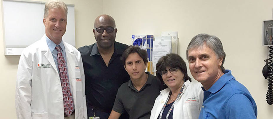 Roca Rey durante su estancia en el Hospital Clínico de Medicina Deportiva de la Universidad de Miami. P.R.R.
