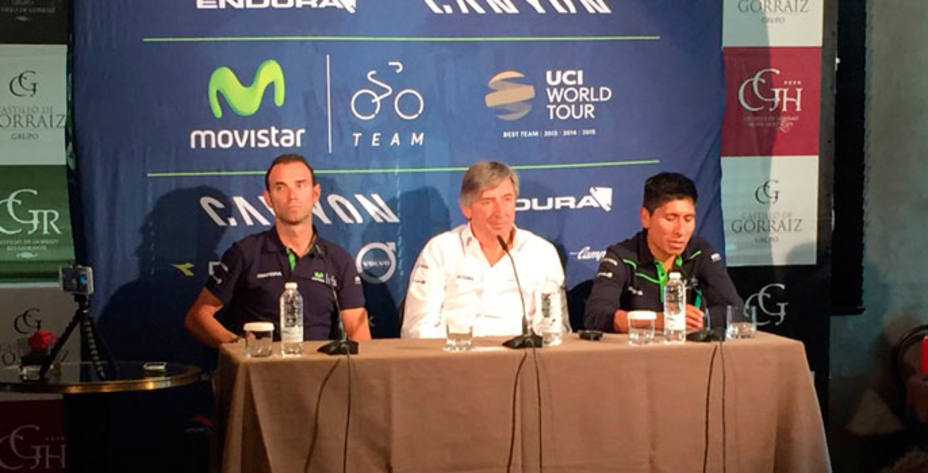 Nairo Quintana y Valverde volverán a coincidir en el Tour de Francia. @Movistar_Team.