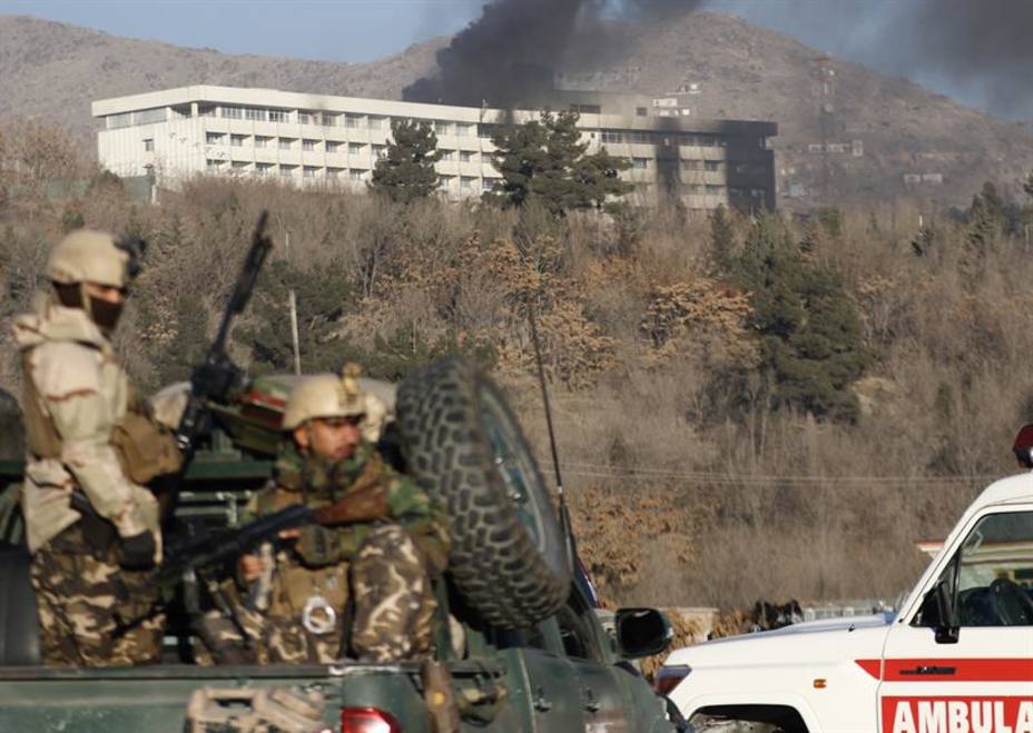 El asalto talibán al Hotel Intercontinental de Kabul también le ha costado la vida a los seis atacantes abatidos por las Fuerzas Seguridad