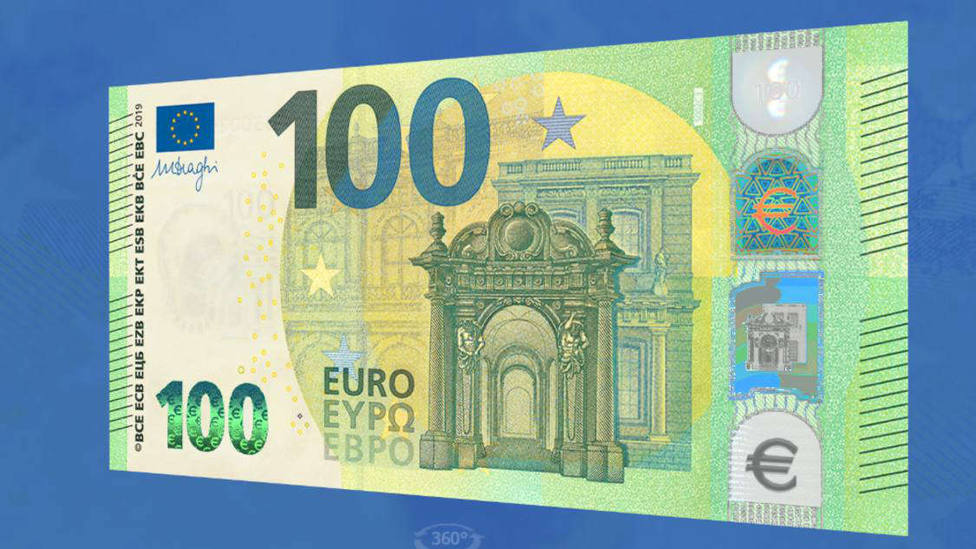 Nuevo billete de 100 euros que se pone en circulación este martes 28 de mayo