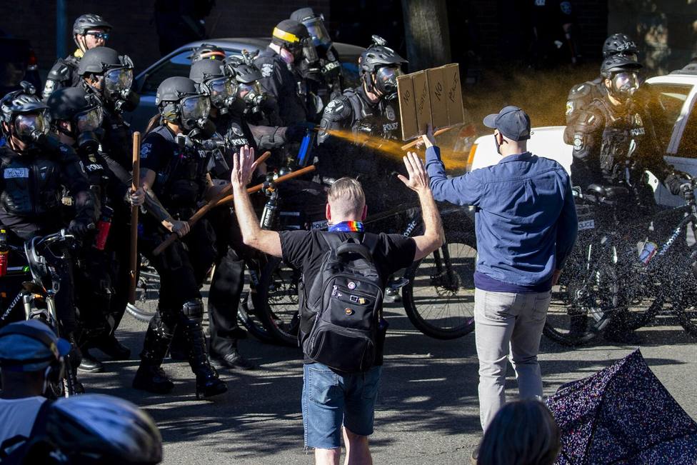 Las protestas de Seattle se han saldado con 45 detenidos y 21 policías heridos