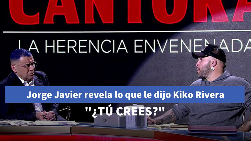 Jorge Javier Vázquez revela lo que le dijo Kiko Rivera al apagarse las cámaras tras el especial de Cantora