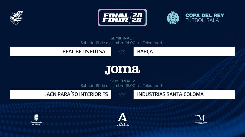 Betis-Barça y Jaén-Industrias Santa Coloma, semifinales de la Copa del Rey
