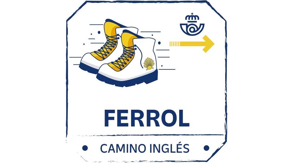 Imagen del sello digital que ofrece Correos en su oficina principal de Ferrol - FOTO: Correos
